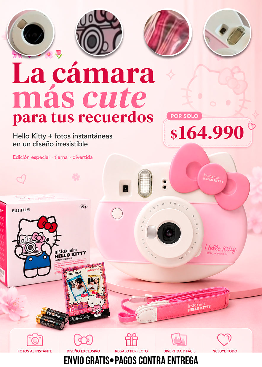 CÁMARA INSTANTÁNEA FUJIFILM INSTAX MINI HELLO KITTY