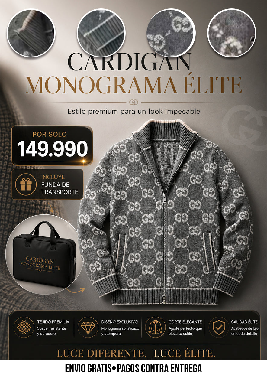 CARDIGAN MONOGRAMA ÉLITE