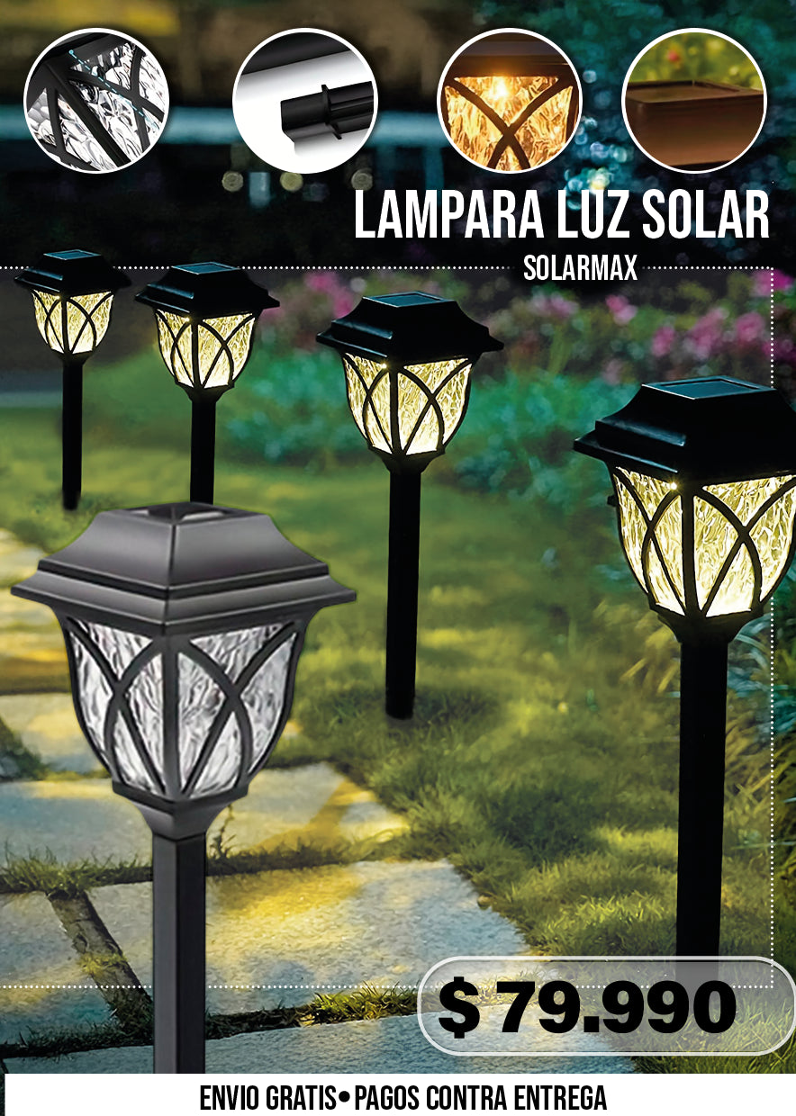 LAMPARA LUZ SOLAR SOLARMAX