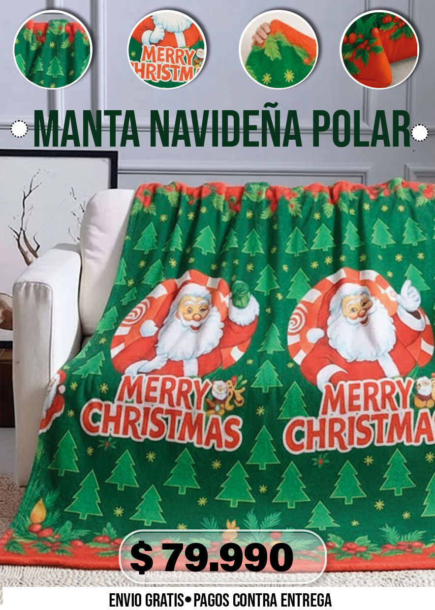 MANTA NAVIDEÑA POLAR