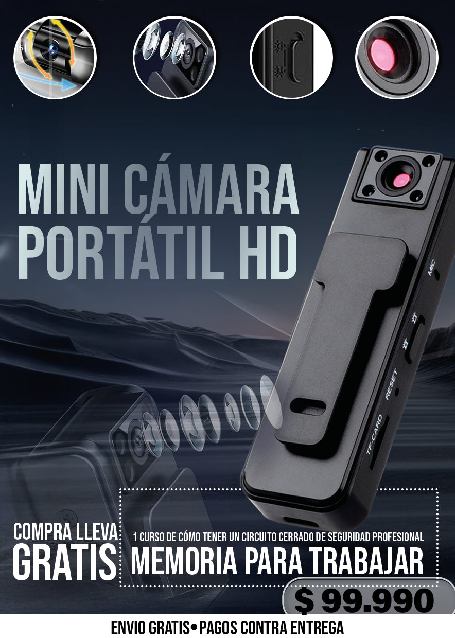 MINI CÁMARA PORTÁTIL HD