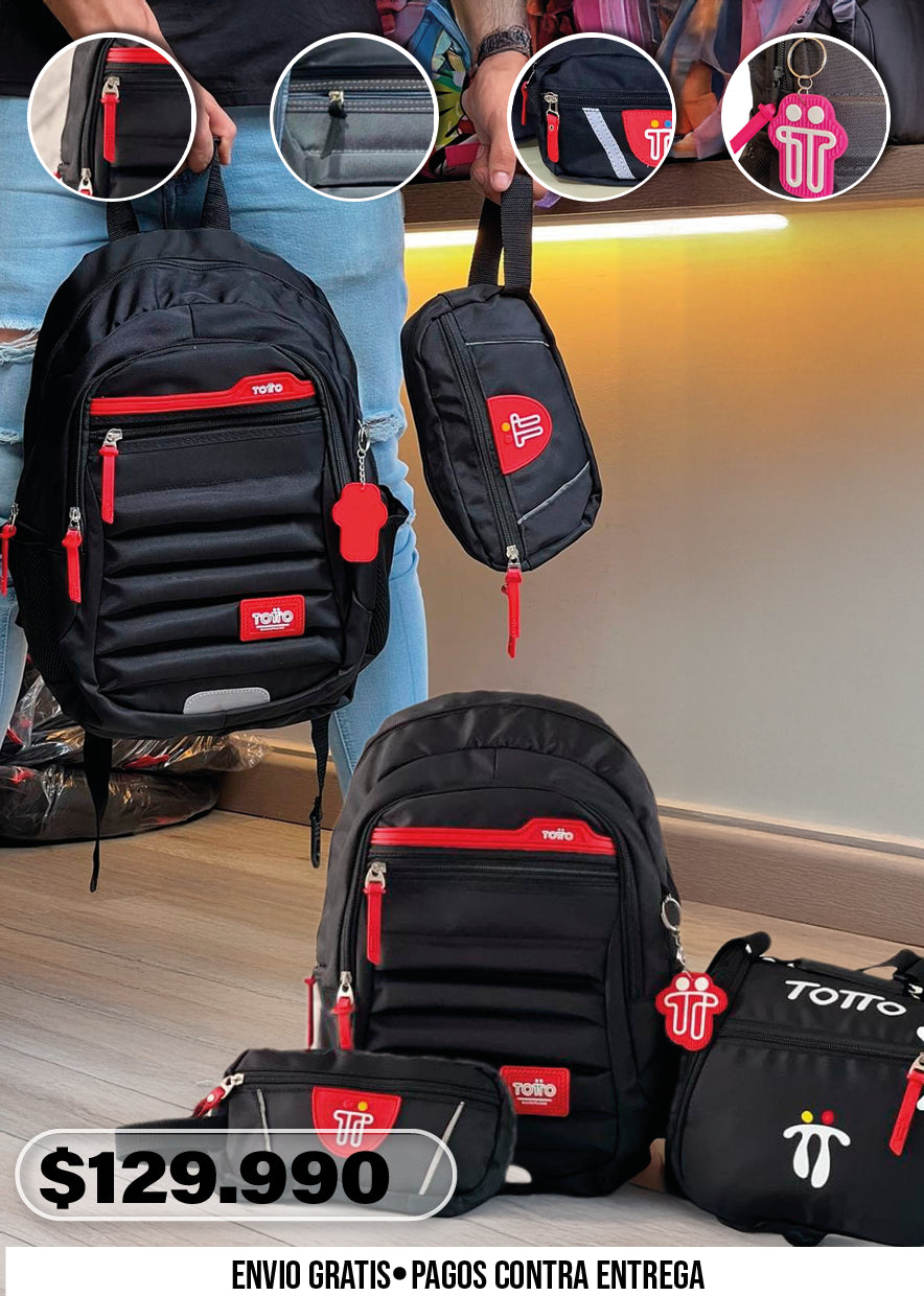 MORRAL TOTTO CARTUCHERA Y LONCHERA