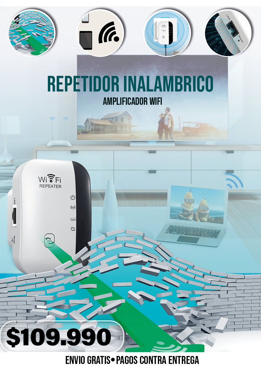 REPETIDOR INALAMBRICO AMPLIFICADOR WIFI