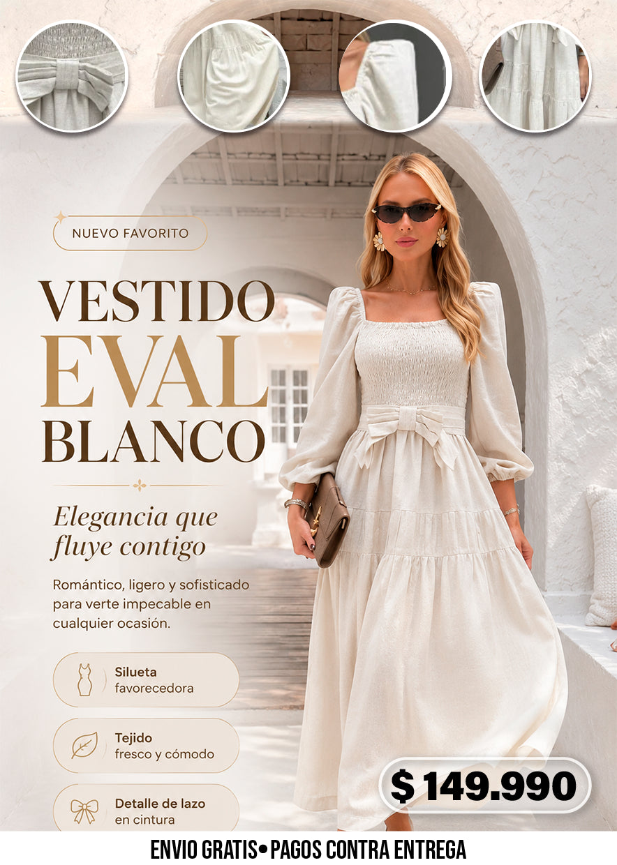 VESTIDO EVAL BLANCO