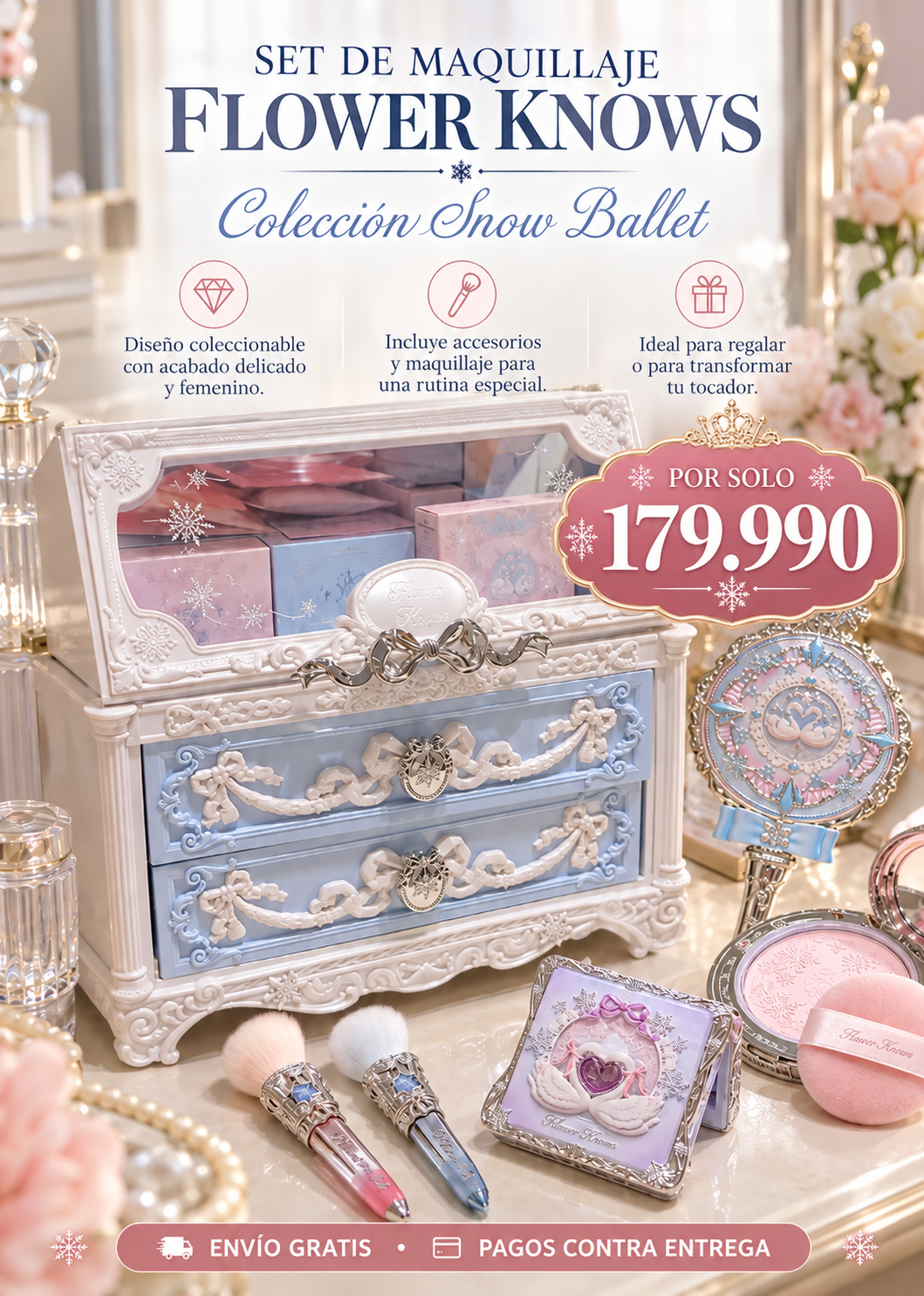 SET DE MAQUILLAJE FLOWER KNOWS