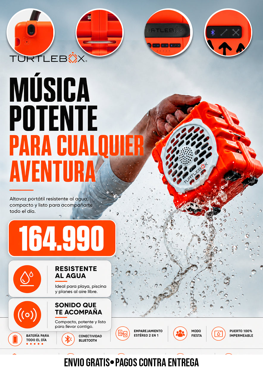 ALTAVOZ PORTÁTIL RESISTENTE AL AGUA