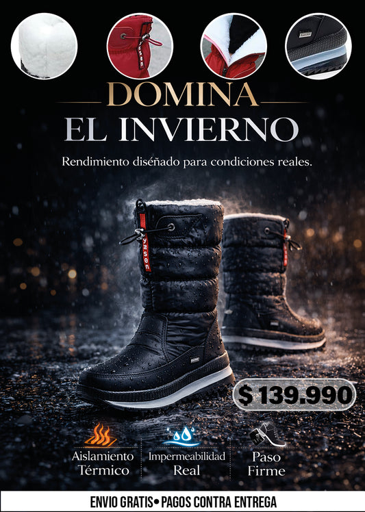 BOTAS DE NIEVE CORTAS ACOLCHADAS