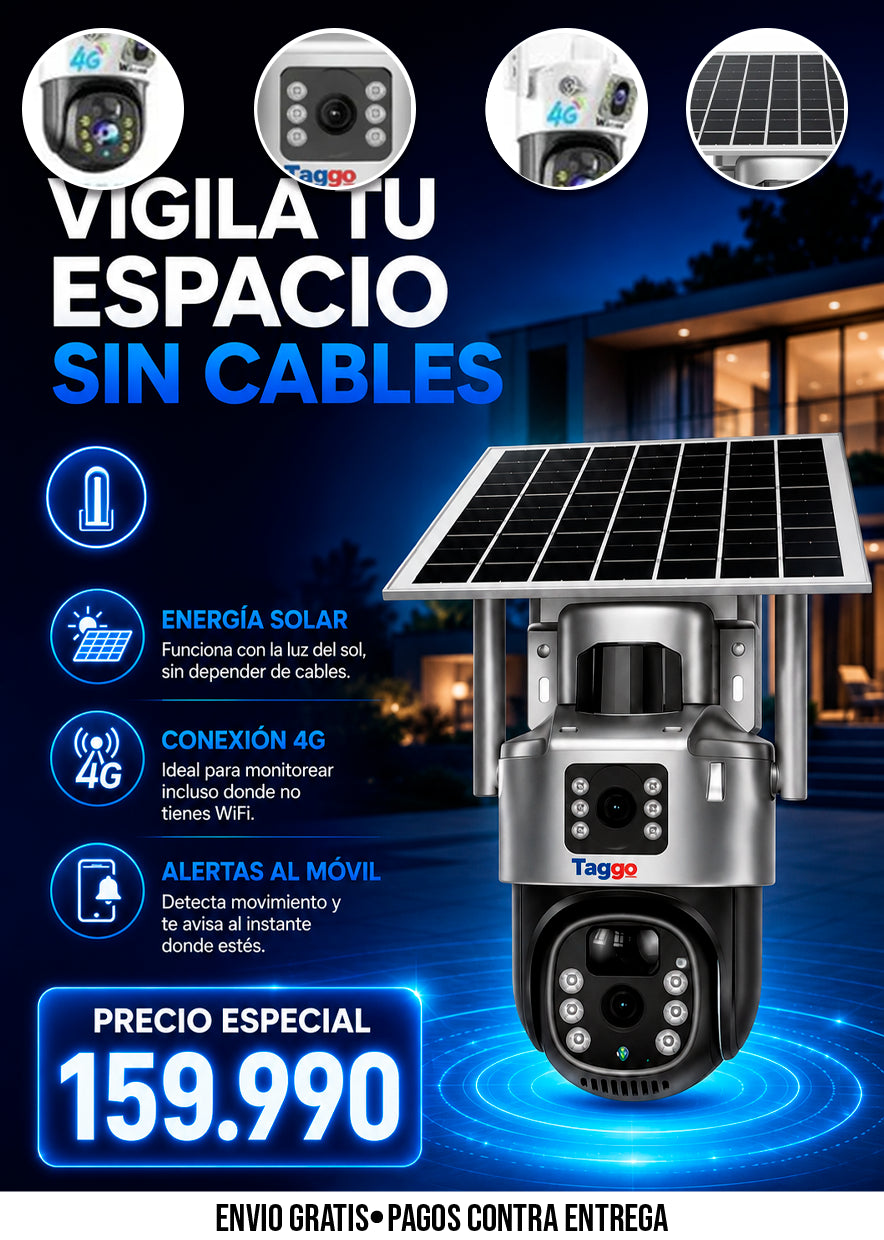 CÁMARA SOLAR 4G DE VIGILANCIA INTELIGENTE