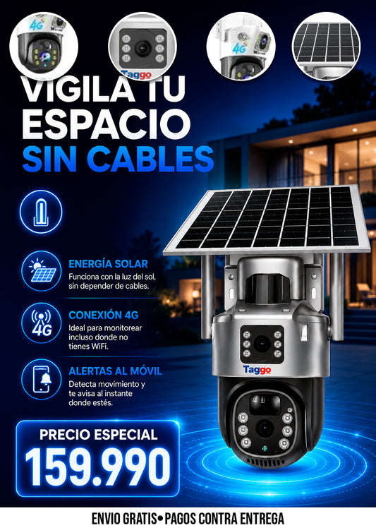 CÁMARA SOLAR 4G DE VIGILANCIA INTELIGENTE