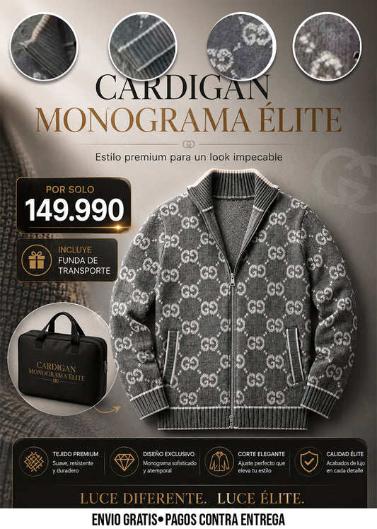 CARDIGAN MONOGRAMA ÉLITE