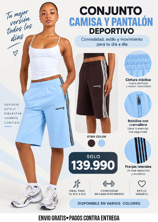 CONJUNTO CAMISA Y PANTALON ADIDAS