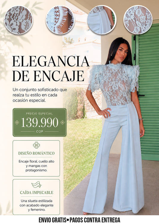 CONJUNTO ELEGANCIA DE ENCAJE