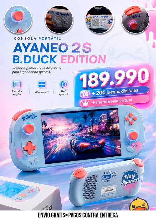 CONSOLA PORTÁTIL AYANEO 2S B.DUCK EDITION