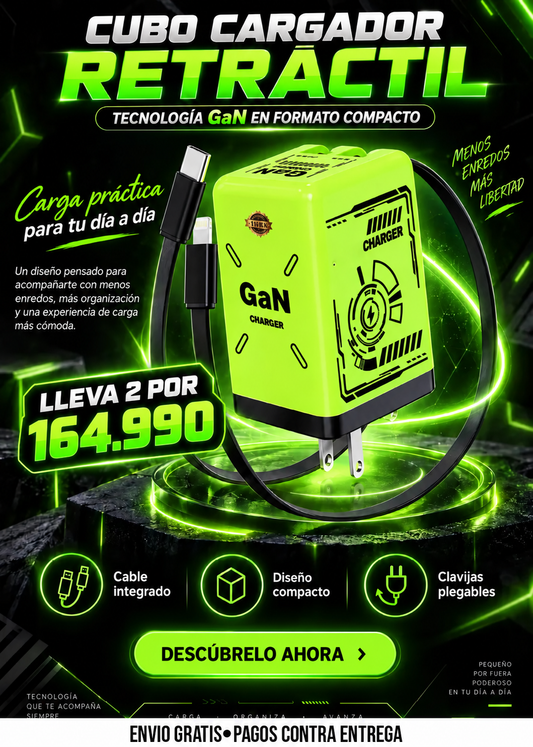 CUBO CARGADOR RETRACTIL