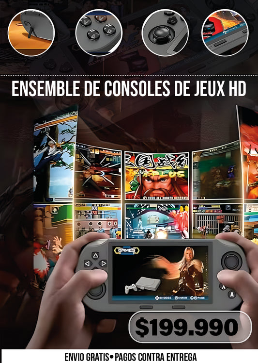 ENSEMBLE DE CONSOLES DE JEUX HD