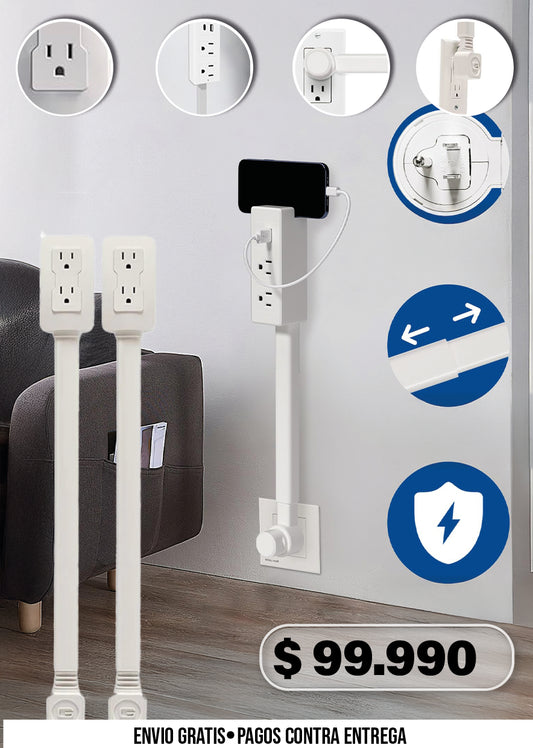 EXTENSOR DE ENCHUFES DE PARED