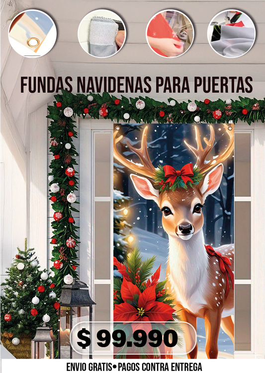FUNDAS NAVIDENAS PARA PUERTAS