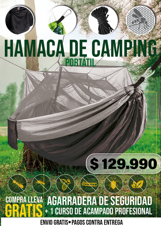 HAMACA DE CAMPING PORTÁTIL