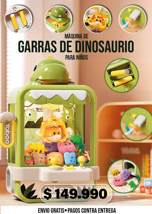 MÁQUINA DE GARRAS DE DINOSAURIO PARA NIÑOS