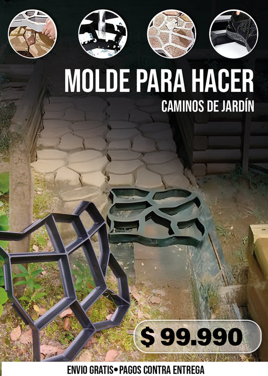 MOLDE PARA HACER CAMINOS DE JARDÍN\