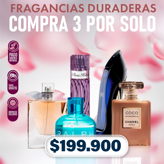 COMBO X3 PERFUMES MUJER