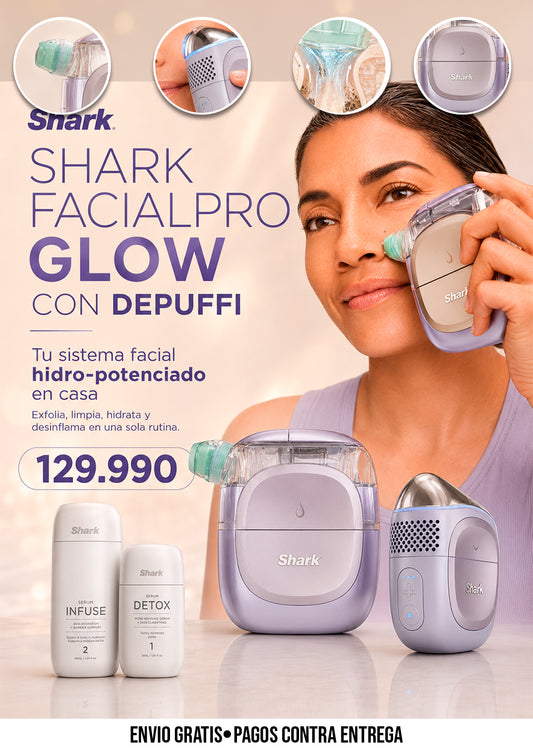SHARK FACIALPRO GLOW CON DEPUFFI