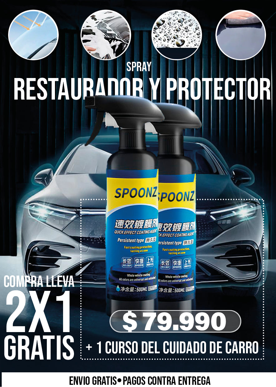 SPRAY RESTAURADOR Y PROTECTOR PARA AUTOS