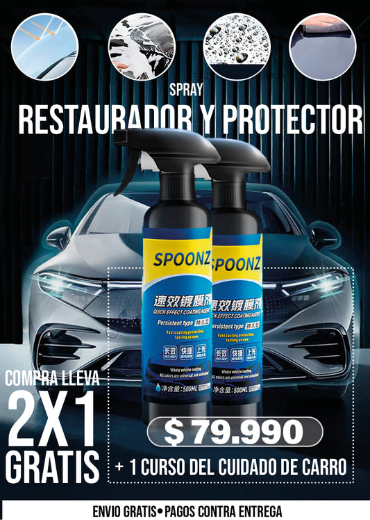 SPRAY RESTAURADOR Y PROTECTOR PARA AUTOS